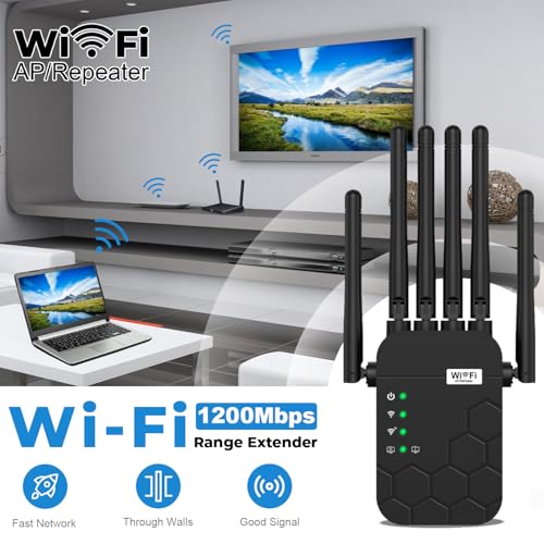 KradGingo WiFi Extender Model Number: WiFi Extender Dual-Band 2.4GHz & 5.8GHz Data Transfer Rate: 1200 Megabits per Second