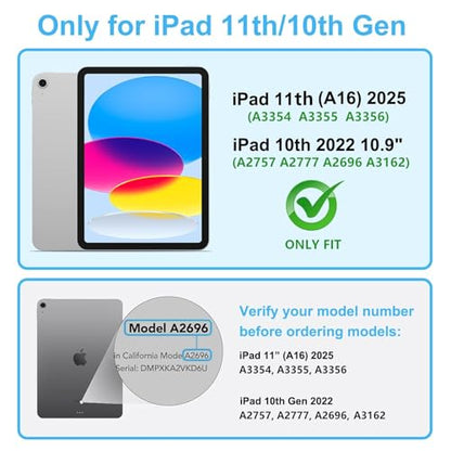 XunyLyee 11 Inches IP10 360° Anti-Spy 9H Tempered Glass Screen Protector