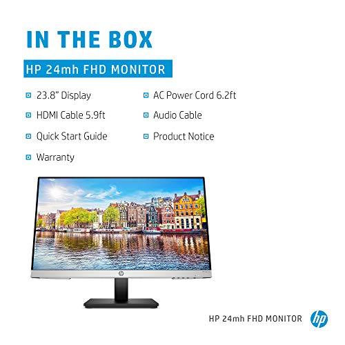 HP 23.8 Inch 1D0J9AA#ABA 1920 x 1080 75 Hz IPS LED Monitor