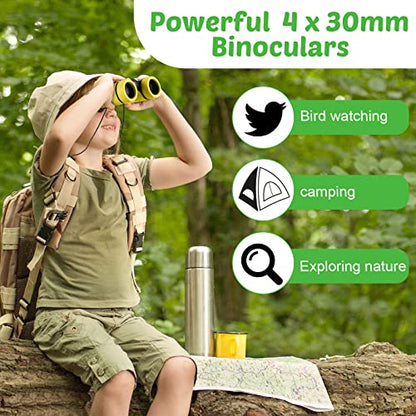 Yunsailing 30mm 4x Lightweight Binoculars Tripod Roof Prism Coated