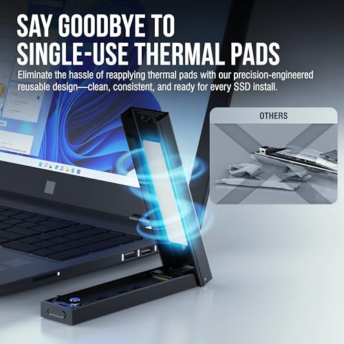 Sabrent 1000MB EC-SNVE USB 3.2 Metal Enclosure for M.2 PCIe NVMe and SATA SSDs