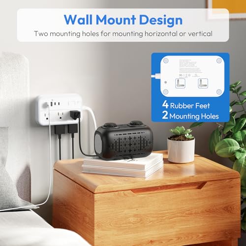 NTONPOWER 15ft Power Strip OSC-5A4U 240V 10 Outlets 4 USB Ports