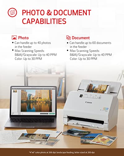 Canon 11.4" x 9.6" RS40 Document Scanner 600 dpi USB