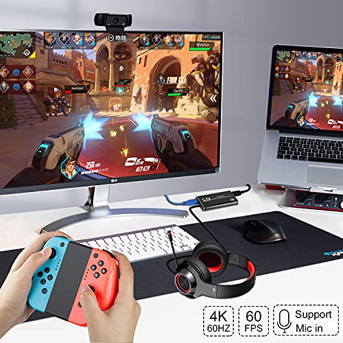 Rybozen 4K USB Capture Card V316B-FR 4K 60Hz AV Output Video Capture Device