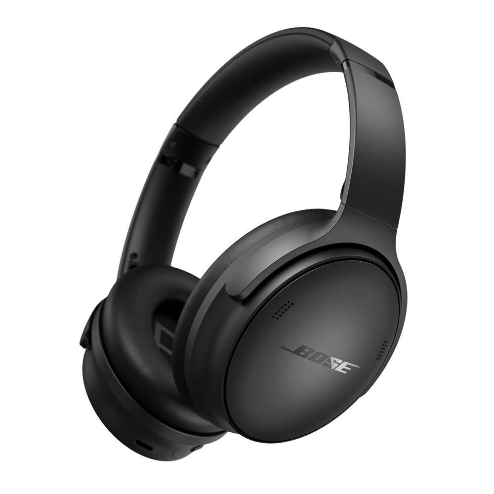 Bose 884367-0100 Wireless Noise Cancelling Over Ear Headphones, Bluetooth, 24 Hours Battery Life, Black