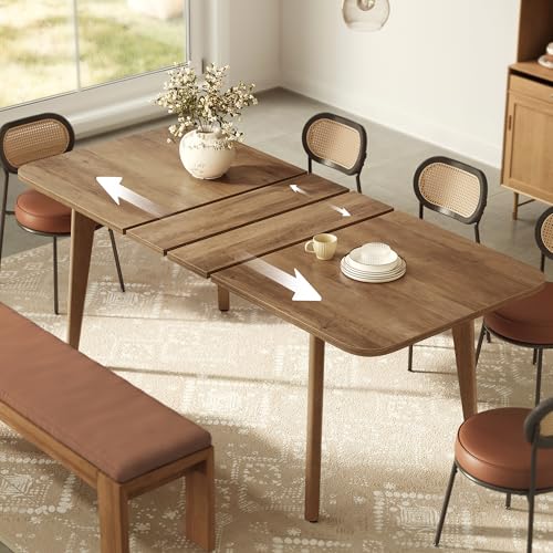 VASAGLE 33.4"D x 70.8"W x 29.5"H Extendable Dining Table UKDT090K01V1