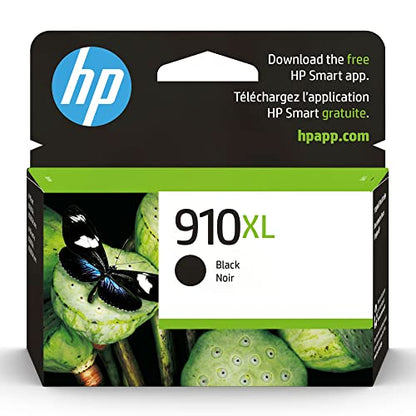 HP Black High-Yield Ink Cartridge 910XL 825 Pages Model 3YL65AN Printer Ink