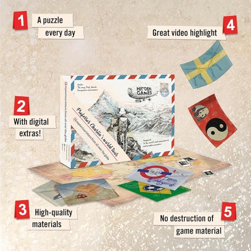 Hidden Games Professor Charlie's World Tour Puzzle Game Model Number 1 Advent Calendar