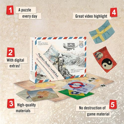 Hidden Games Professor Charlie's World Tour Puzzle Game Model Number 1 Advent Calendar