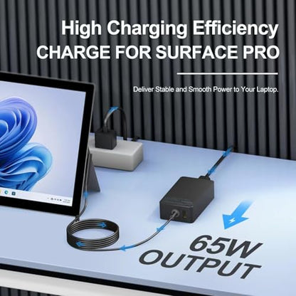 YURCIPWE 65W DZ65200325 100-240V 4A Charger Adapter Laptop Power Supply
