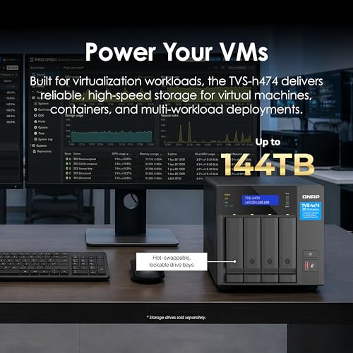 QNAP Intel Pentium Gold 2-Core 8GB Desktop NAS Diskless