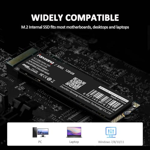 fanxiang S501 128GB M.2 2280 NVMe SSD PCIe Gen3x4 Internal Solid State Drive (Read Speed up to 1200 MB/s)