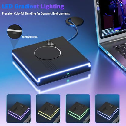 Wbacon External DVD Drive 0759357095619, USB 3.0 Type-C, 8X DVD Read/Write, Portable Optical Drive