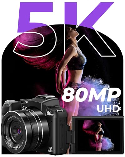 Notoldpine 3" 058NBU-2 80 MP 5K CMOS Compact Digital Camera