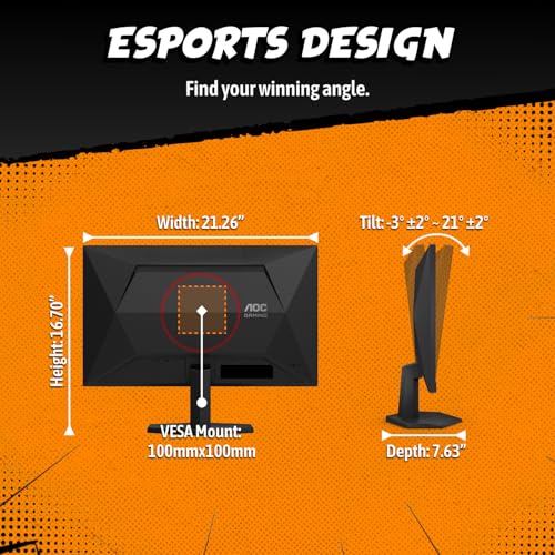 AOC 23.8 Inch 24G42HE FHD 1920x1080 200Hz IPS Monitor