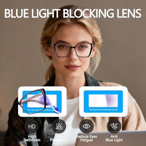 JFXQDR Large RF6204 Prescription Eyewear Frames Blue Light Blocking