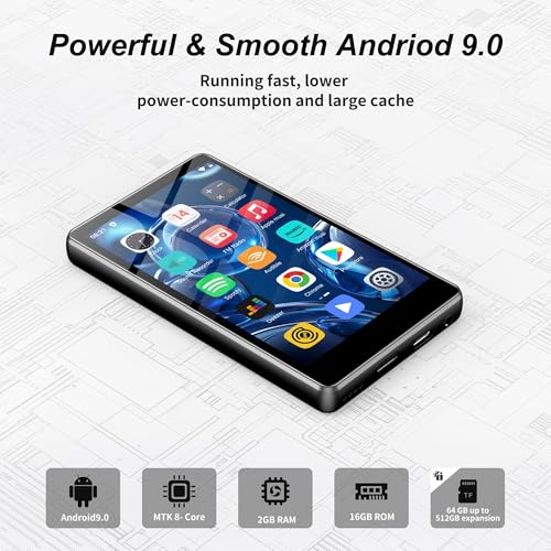 SWOFY 4 Inches M503 pro-80GB LCD MP3 Player with Bluetooth and Wi-Fi