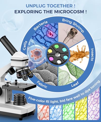 PalliPartners 5.71"L x 3.94"W x 9.84"H SWXWJ-1 2000x 240 Volts LED Compound Microscope