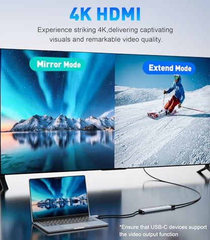 UANTIN 7-in-1 USB C Hub USB-C Docking Station