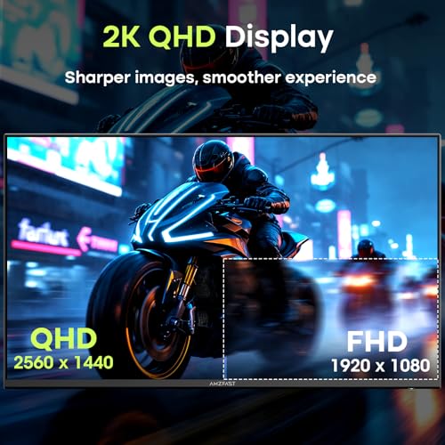 Amzfast 27 Inch AMZG27F5Q QHD (2560 x 1440) 200 Hz IPS Monitor