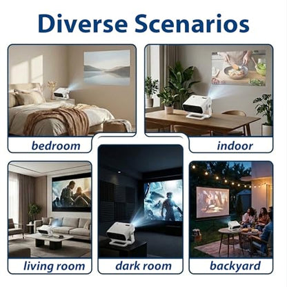 Wielio 269D Mini Projector 1920x1080 50000 Lumen LED Portable