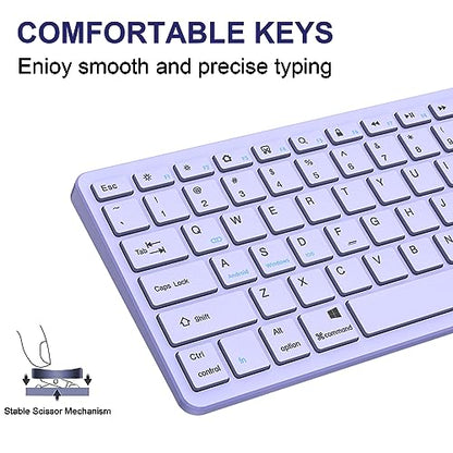 TaIYanG 11" Light Purple 281 BT Keyboard Bluetooth Wireless Keyboard