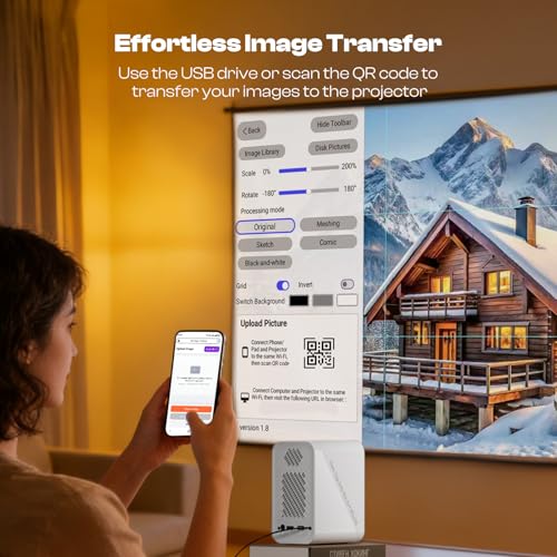 Caydo P1 1280x720 3840x2160 LED Projector Portable 30"-100"