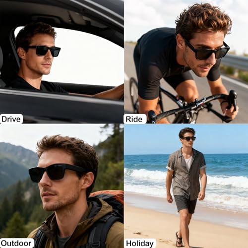 XOOMEER 1.5" B0G4M9ZM1P AI Smart Glasses - Translation, Bluetooth - Classic Plastic