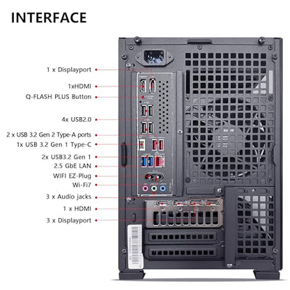KOTIN Desktop Computer Tower AMD Ryzen 5 9600X 5.4GHz GeForce RTX 5060 Ti 8GB GDDR7 16GB DDR5 6000MHz 1TB PCIe 4.0 SSD 650W 80 Plus Gold WiFi 7 Windows 11 Home