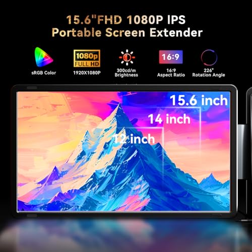 FQQ 15.6" S9H-Black FHD 1080p 60Hz LCD Monitor