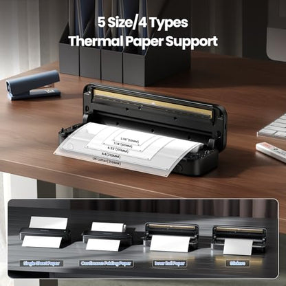 Phomemo M834 300 DPI Portable Thermal Printer Bluetooth 8.5" x 11"