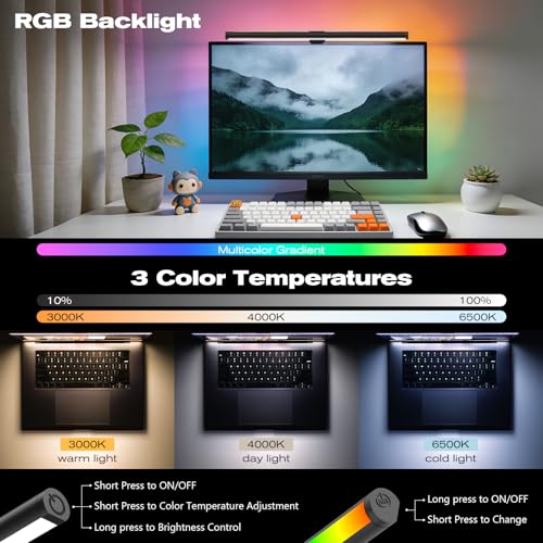 SAMPHON 15.75" SC03 LED Dimmable Monitor Light Bar 150 Lumens 5 Watts Table Mount