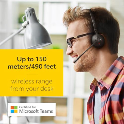Jabra Engage 65 SE 9653-553-125 Wireless Headset - On Ear - Active Noise Cancelling - DECT - Black