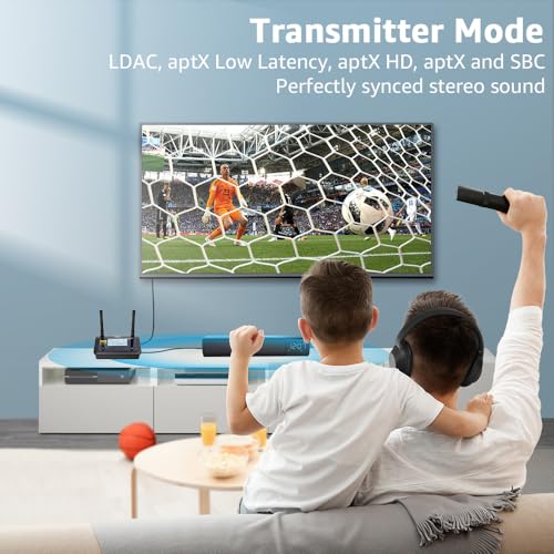 1Mii B03Pro+ Bluetooth Audio Adapter 5.3 Dual Link LDAC Optical RCA AUX 3.5mm