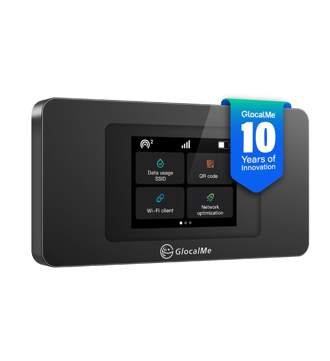 GlocalMe DuoTurbo U3X 4G Wireless Mobile Hotspot Device