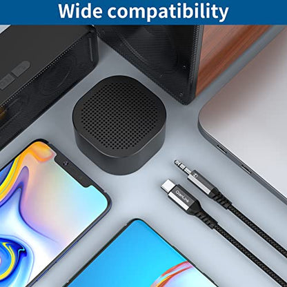 QianLink 3.3ft QL-C332PACK USB Type C to 3.5mm Auxiliary Audio Cable Male Male