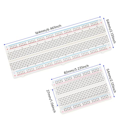 ELEGOO 2PCS 830 Point & 2PCS 400 Point Solderless Prototype PCB Board Kit