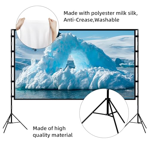 TOWOND 100 inch 100インチ 16:9 Portable Projection Screen