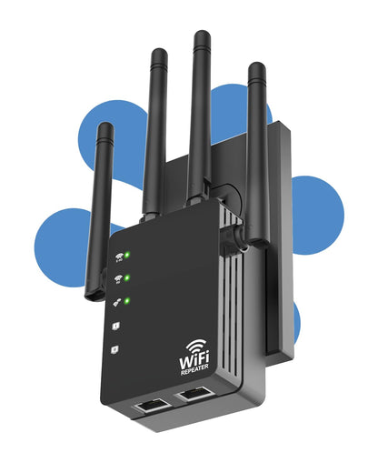 GEYILO 1200Mbps WiFi Extender WD-R1200U Dual-Band Coverage 12880 sq ft
