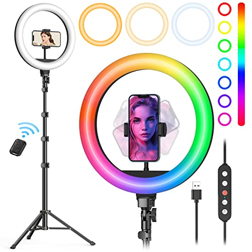 Weilisi 10 Inch Ring Light RL201W USB Powered Tripod Standwith 1 Count Media