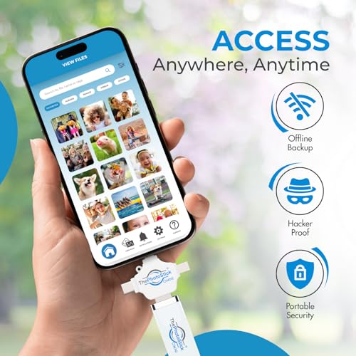 ThePhotoStick Omni 32GB TPSOMNI32GB USB Flash Drive – Multi-Device Compatible Automatic Backup Solution for Photos and Videos