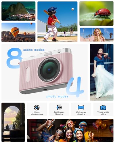 AVAETT C1 64MP Compact Camera 3840p 16X Optical Zoom with Built-in Flash
