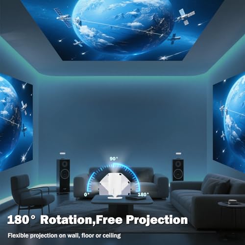 WellSonic 5.27" Mini Projector Hy300 Pro 1280 x 720 200 ANSI LED Portable