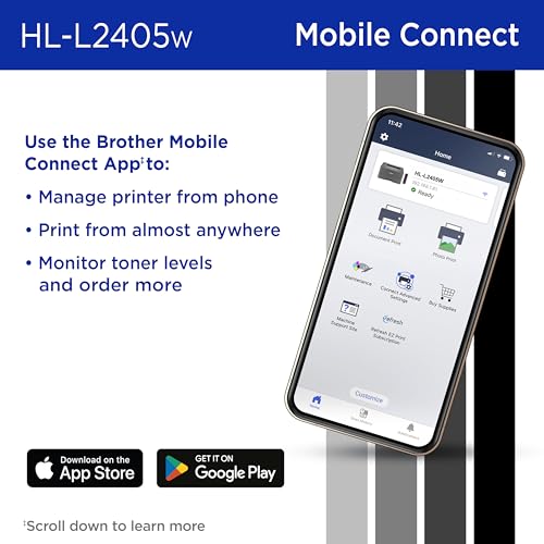Brother HL-L2405W 1200x1200 DPI Monochrome Laser Printer