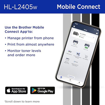 Brother HL-L2405W 1200x1200 DPI Monochrome Laser Printer