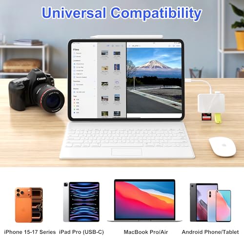 Xoqby 5 in 1 USB-C Card Reader XC5U-W