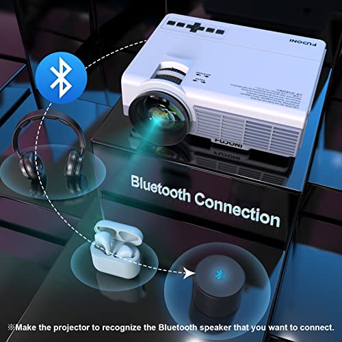 FUDONI Portable P1 Projector 1080P 18000L LCD