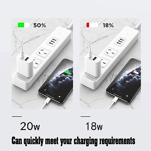 DENGWENQIANG 20W Dual Port USB Type A and USB Type C Wall Charger OFS-391