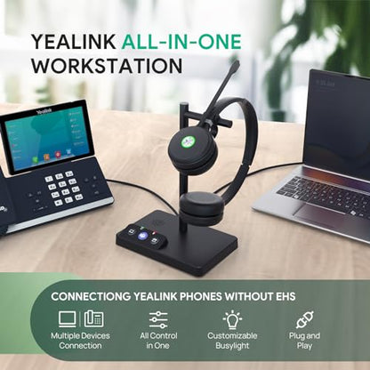 Yealink WH62 Mono YEALINK-WH62-TEAMS Wireless Headset DECT 6.0 No Jack Outer Headphone