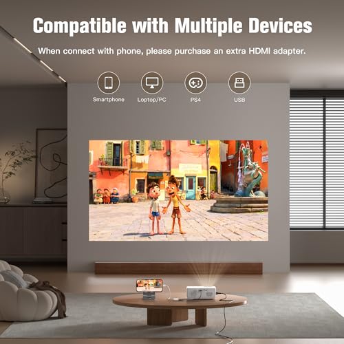 AuKing M8-F 1080P 50W LCD Projector 9500 Lumen